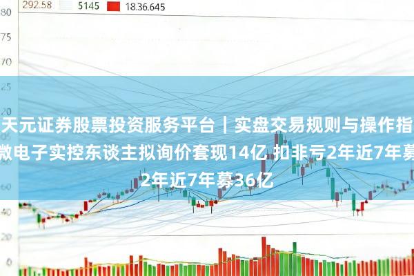 天元证券股票投资服务平台｜实盘交易规则与操作指南 赛微电子实控东谈主拟询价套现14亿 扣非亏2年近7年募36亿