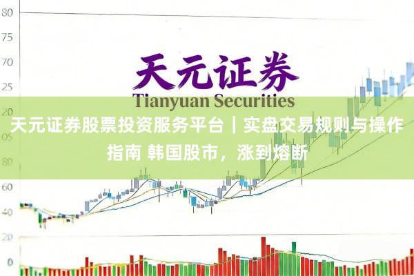 天元证券股票投资服务平台｜实盘交易规则与操作指南 韩国股市，涨到熔断